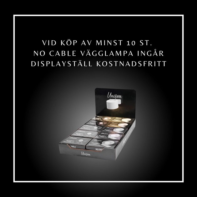 NO CABLE displayställ